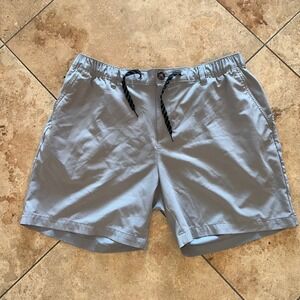 Chubbies Gray Shorts Men's XL Elastic Waist Drawstring 6 Inch Inseam Regular Fit